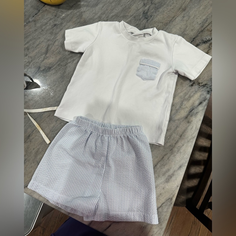 Lullaby Set Seersucker shorts and top set